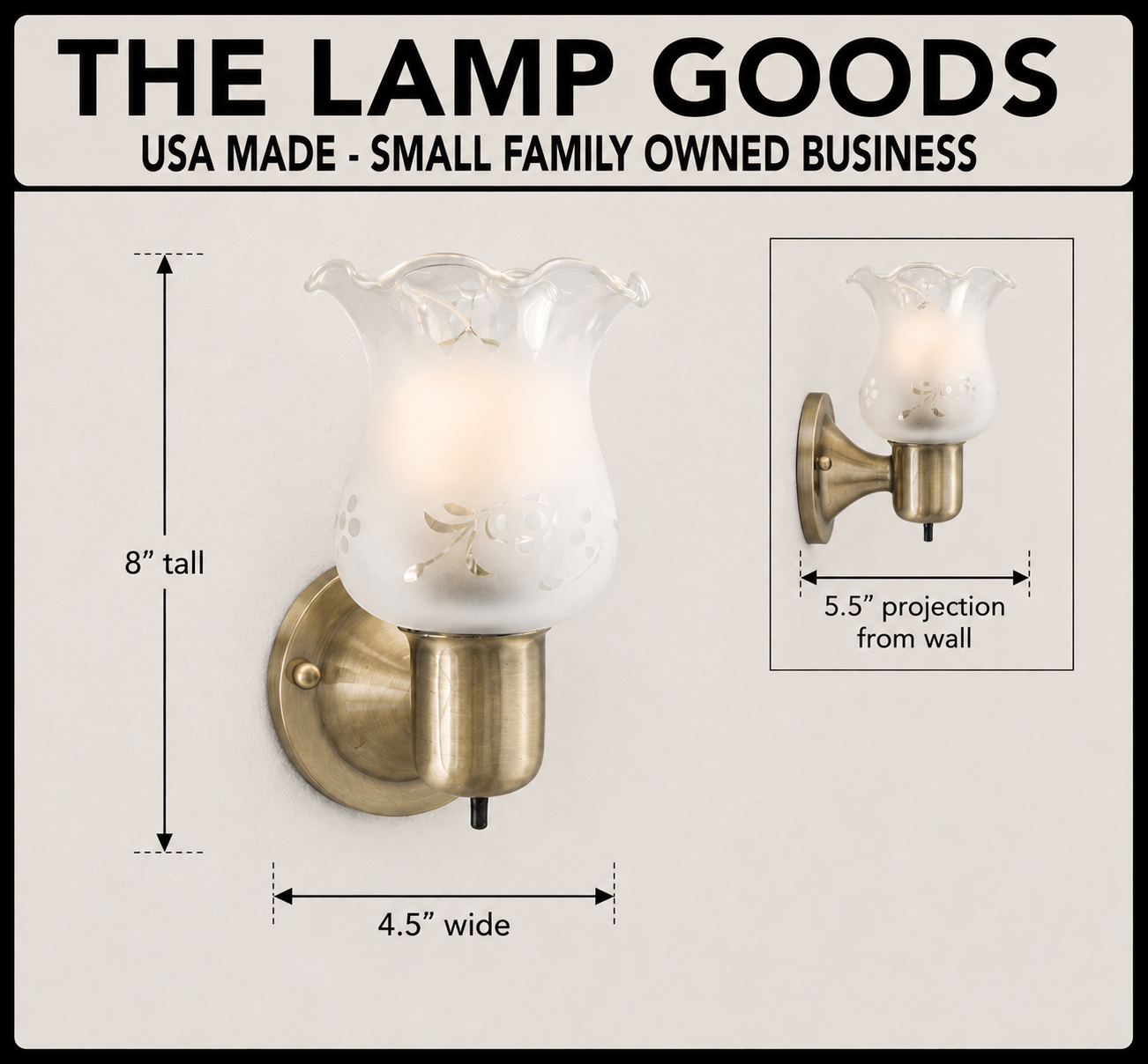 Glass Wall Sconce Light Fixture