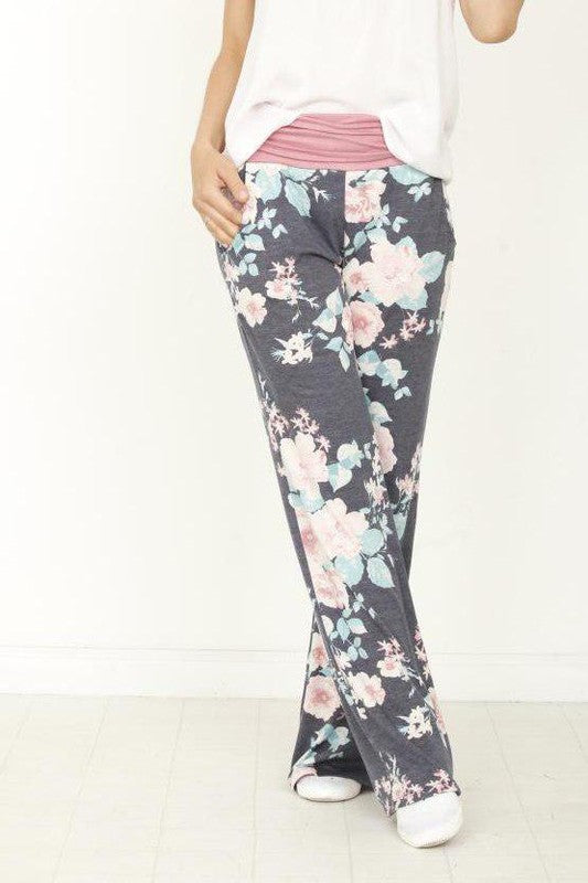 Fold Over Wide Leg Palazzo Pants