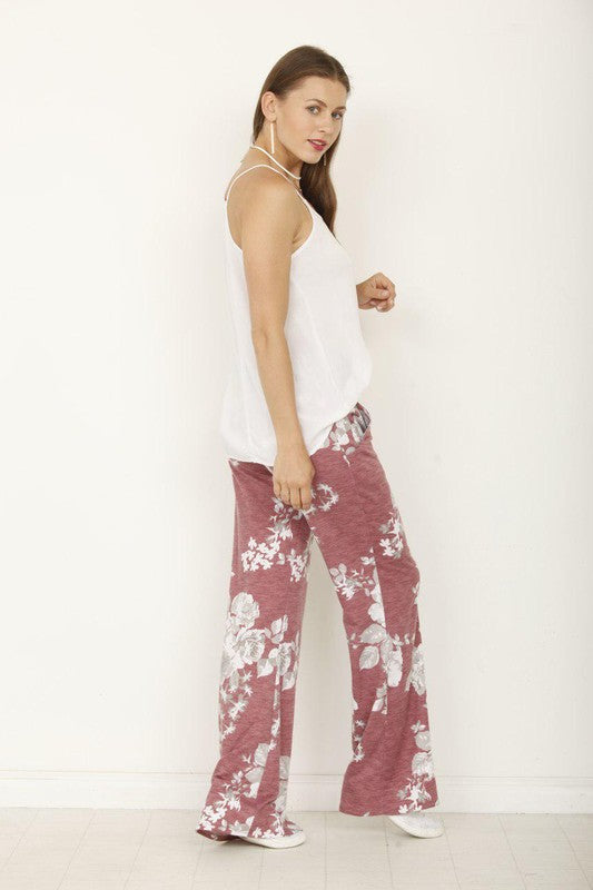 Fold Over Wide Leg Palazzo Pants