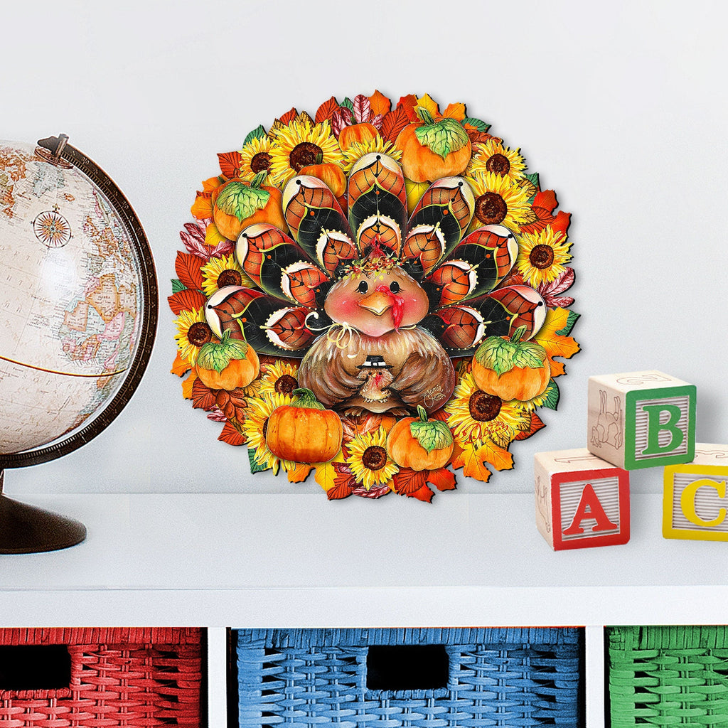 Turkey Holiday Door Wreath