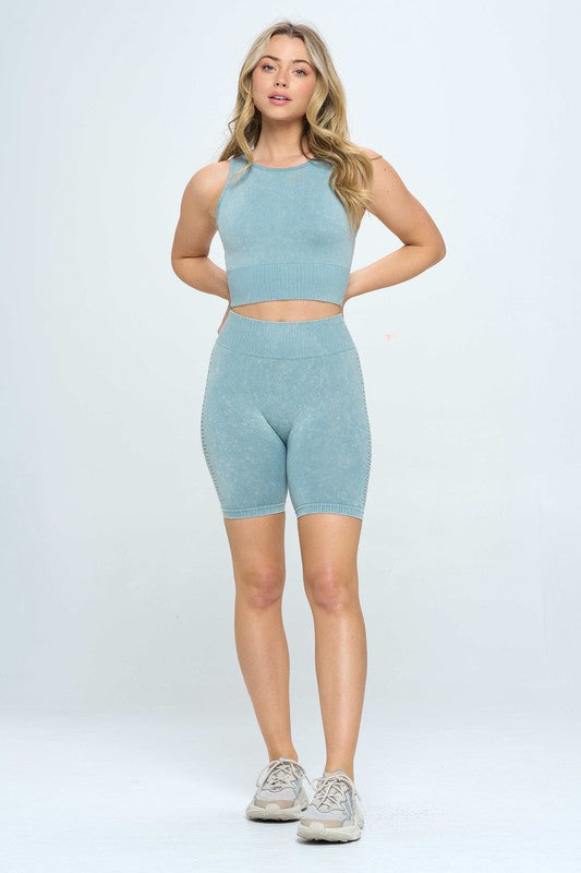 Mineral Wash Seamless Activewear Set