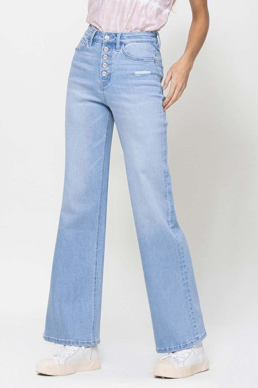 90's Style Straight Jeans