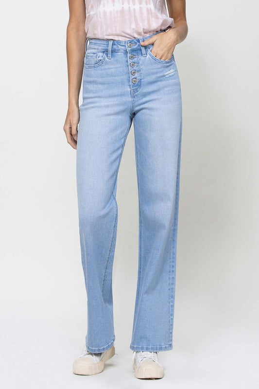 90's Style Straight Jeans