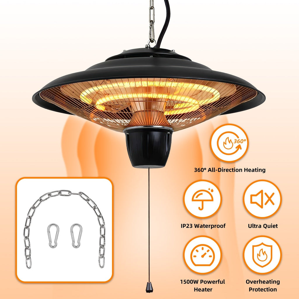 1500W Outdoor Hanging Patio Heater