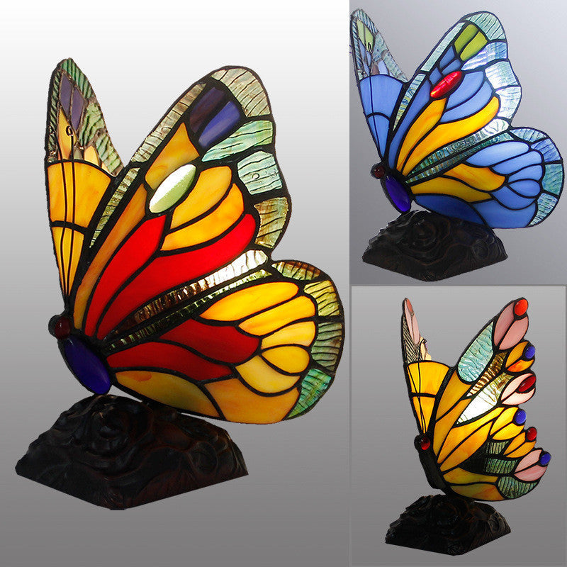 Butterfly Glass Table Lamp