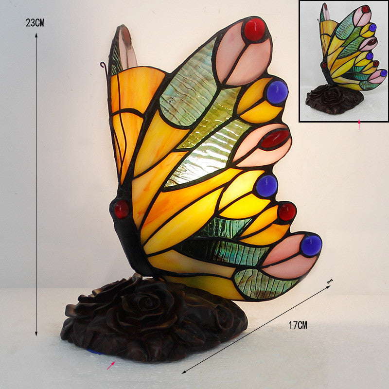 Butterfly Glass Table Lamp