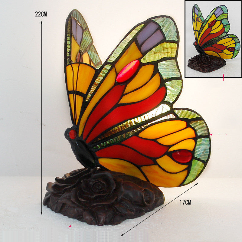Butterfly Glass Table Lamp