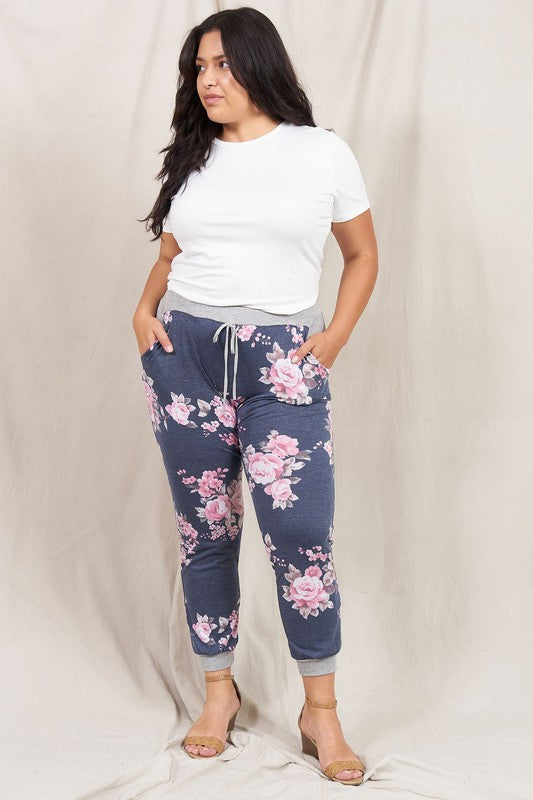 Floral Drawstring Jogger