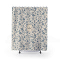 French 'Le Bain' Elegant Floral Shower Curtain