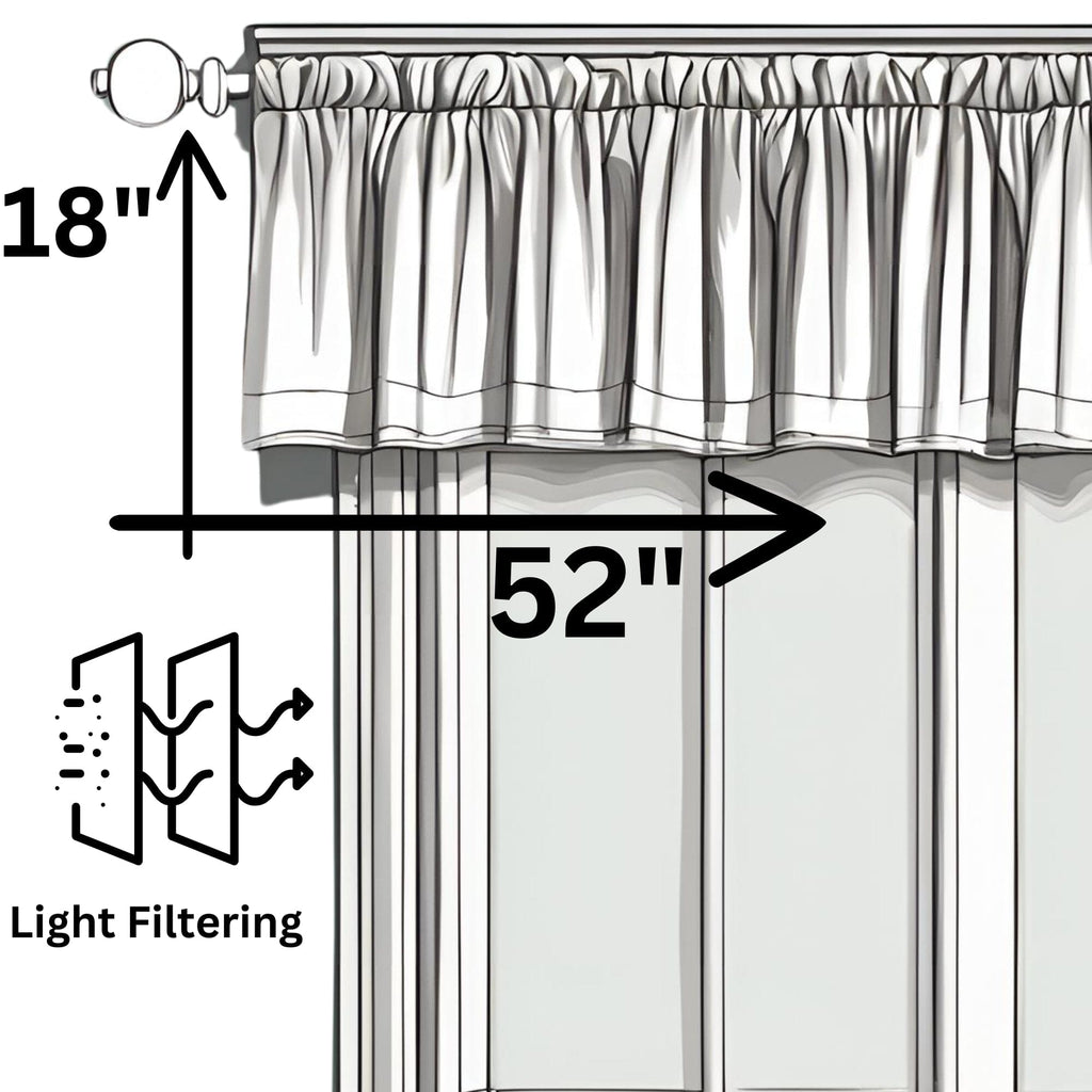 Enchanted Meadow Semi-Sheer Valance