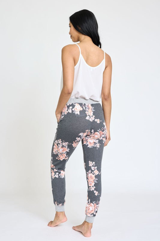 Floral Drawstring Jogger