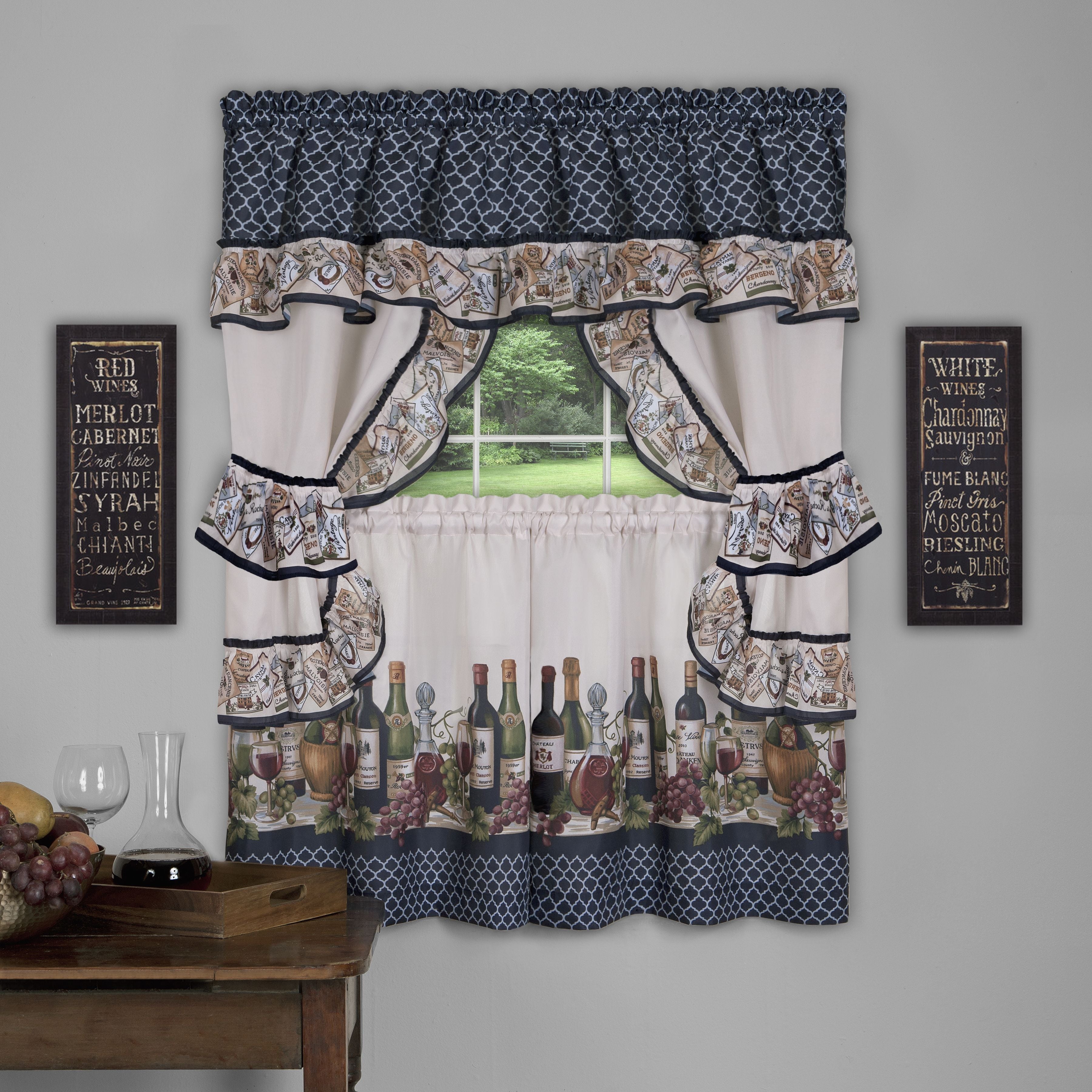 Cottage Window Curtain Set - Chateau