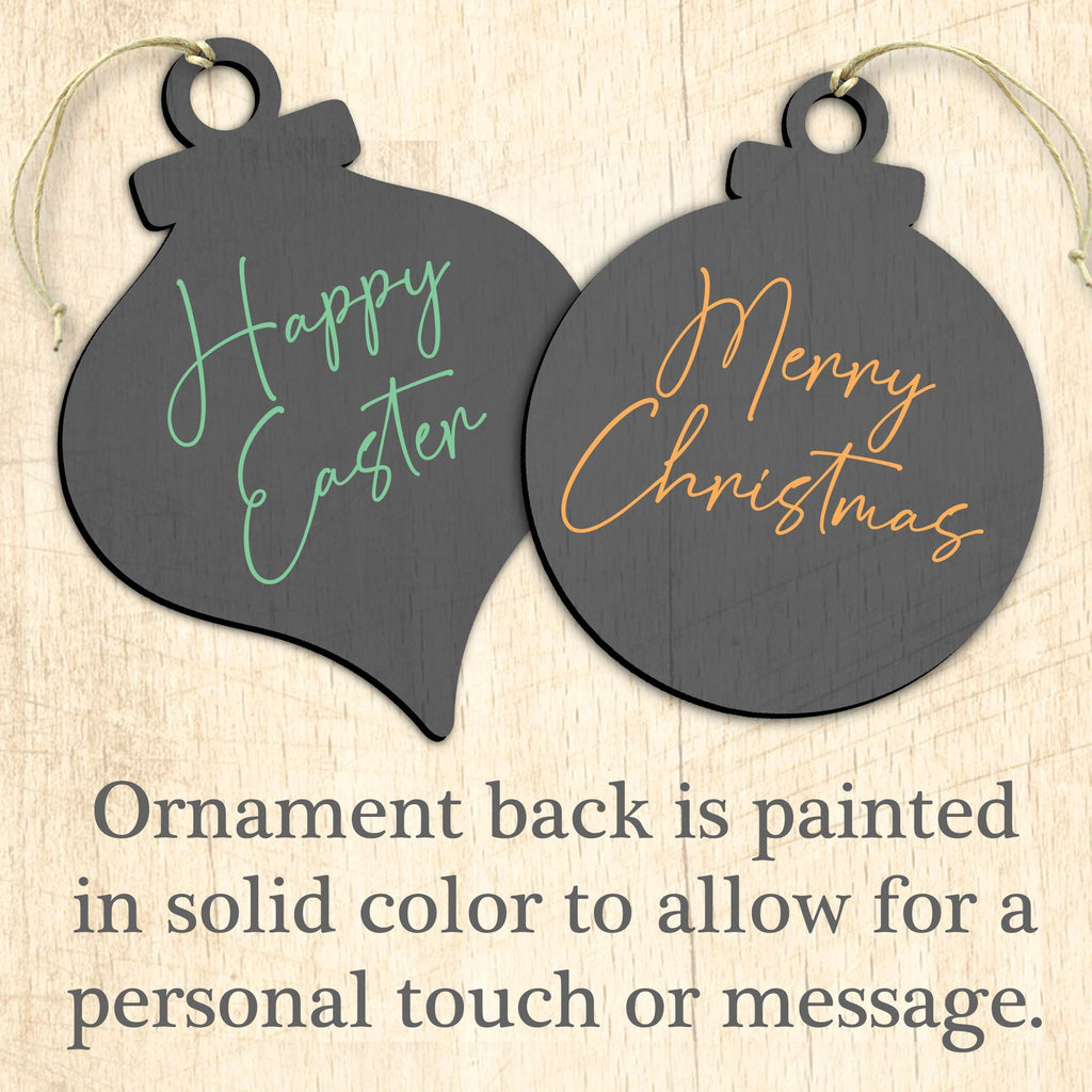 Glory to God Wooden Ornaments