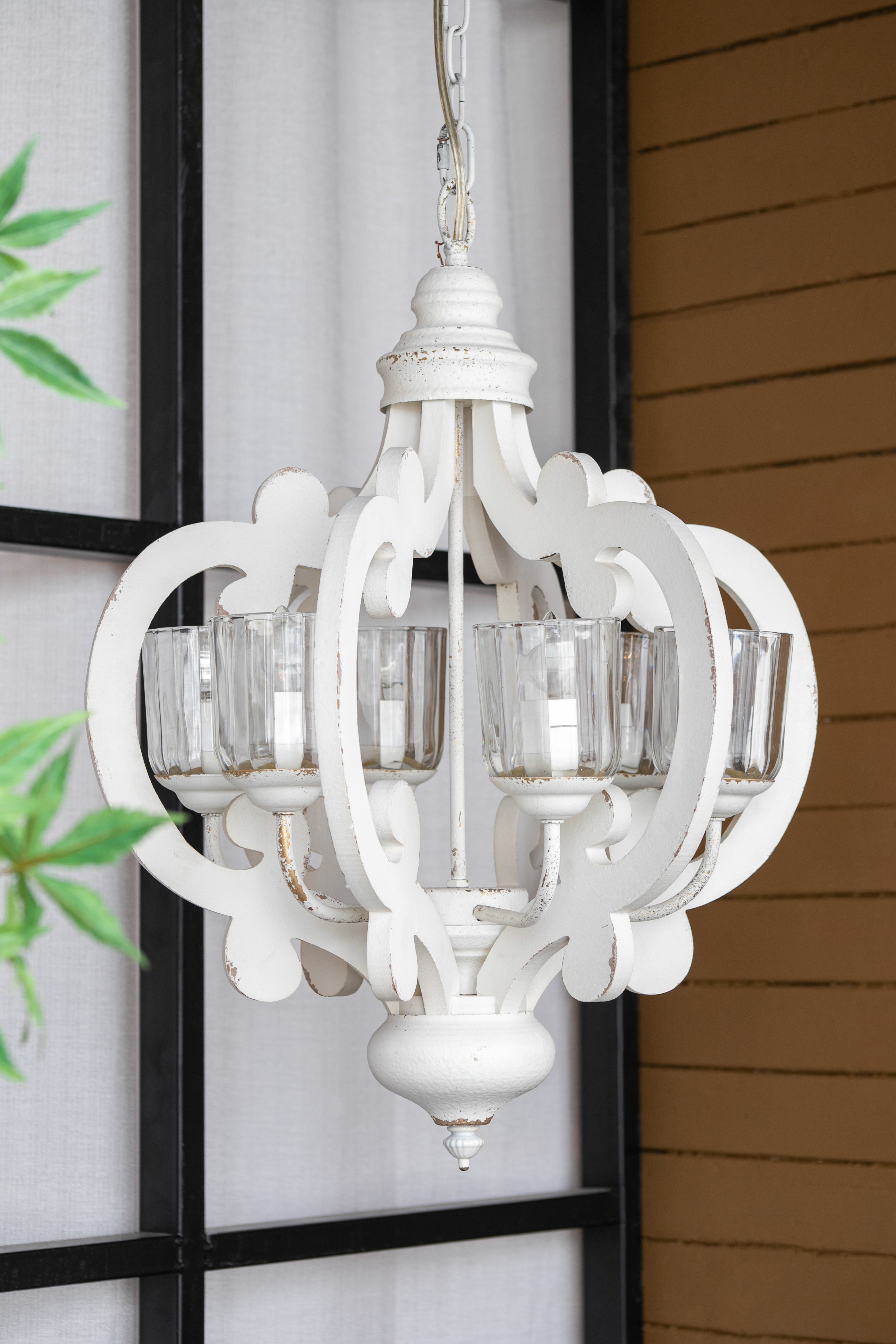 Farmhouse 6-Light Wood Chandelier