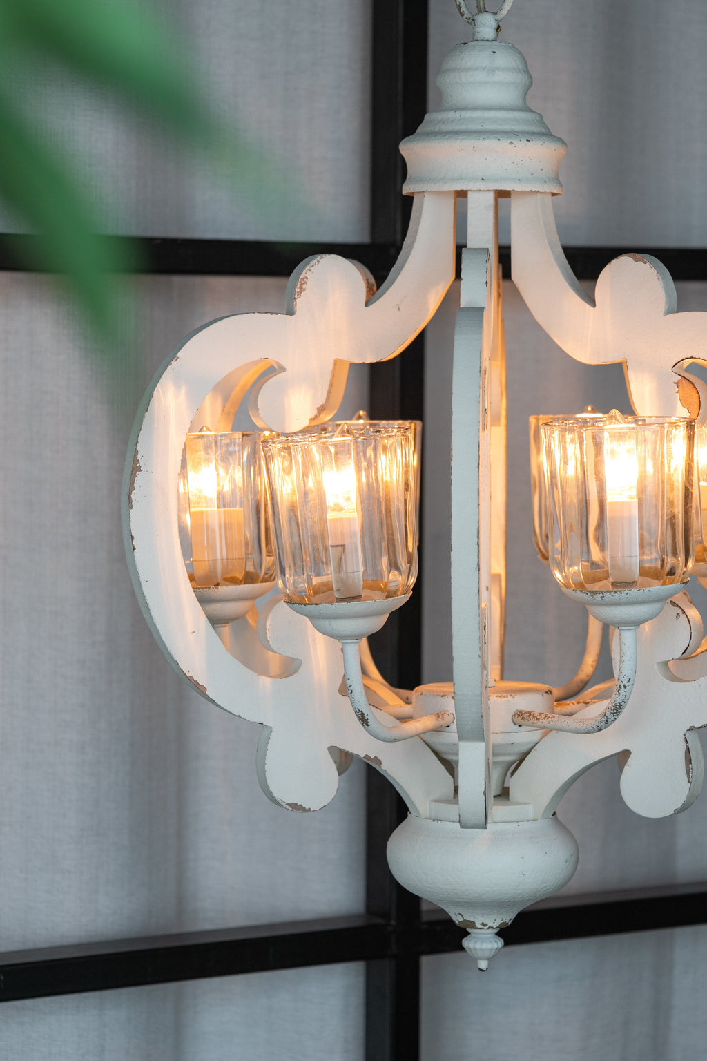 Farmhouse 6-Light Wood Chandelier