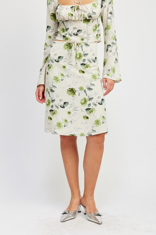 Botanical Garden Midi Skirt