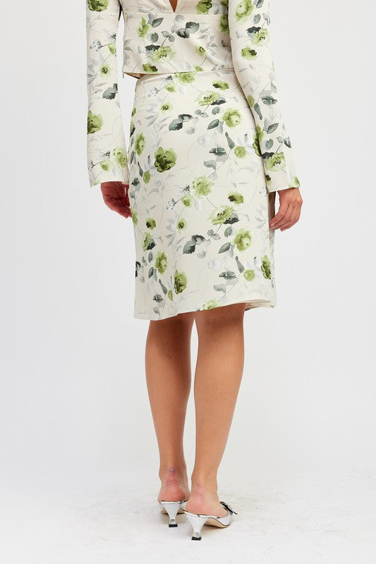 Botanical Garden Midi Skirt