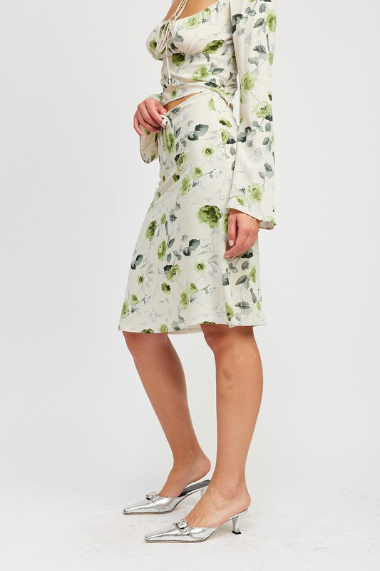 Botanical Garden Midi Skirt