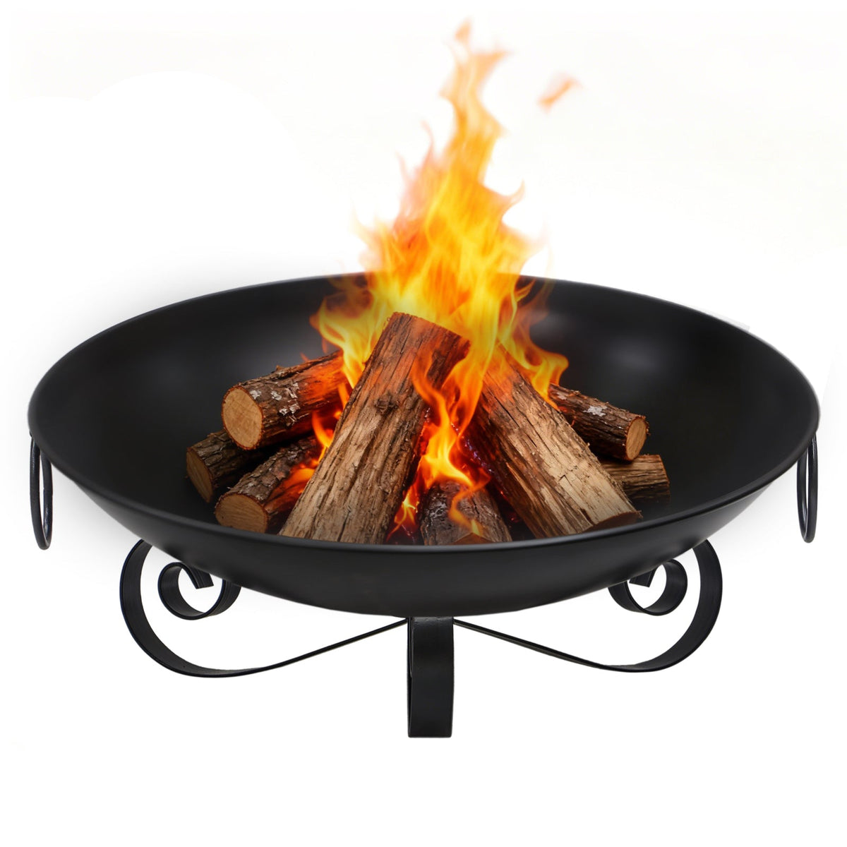 24 Inch Heavy-Duty Metal Fire Pit Bowl