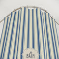 Striped French Blue Shower Curtain