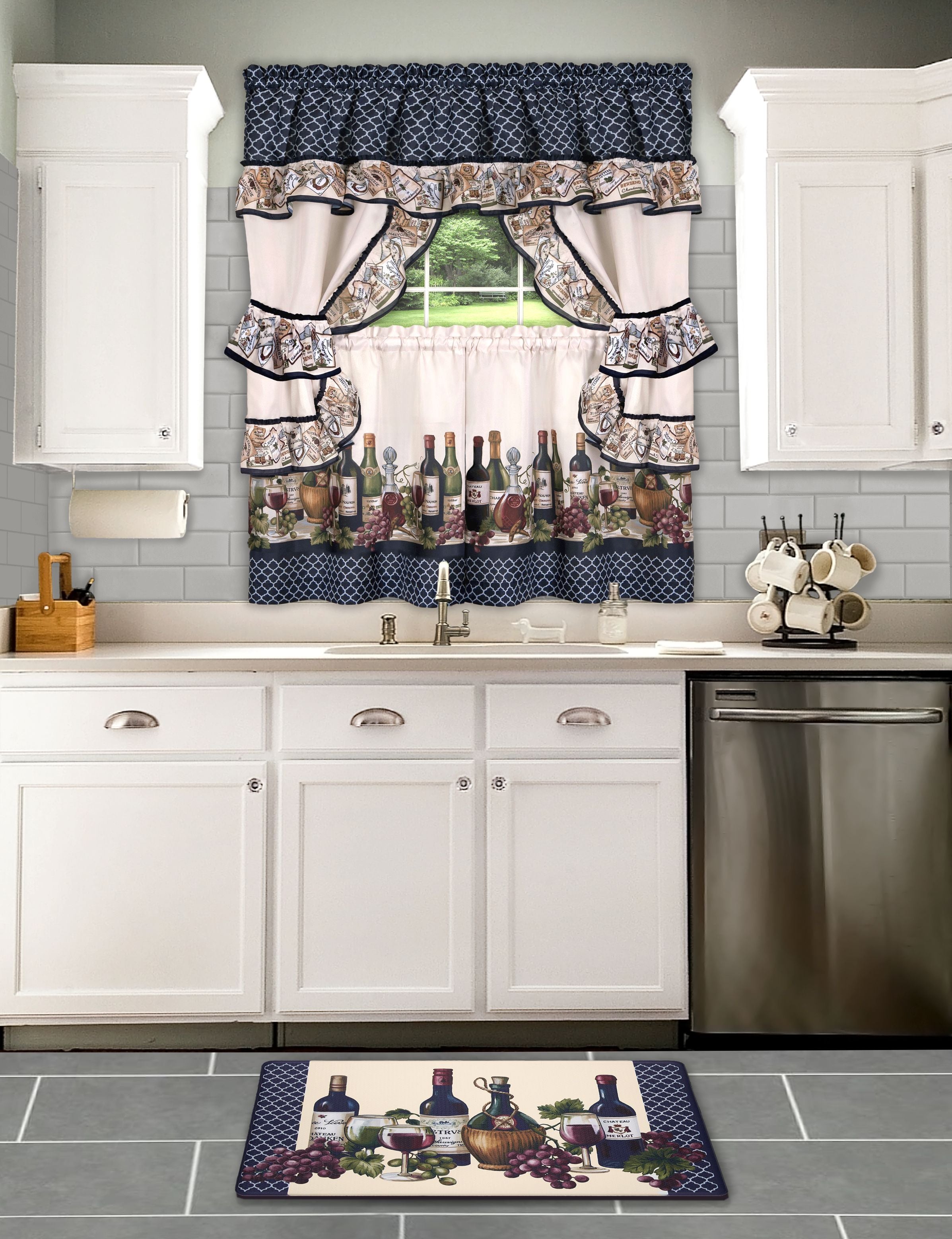 Cottage Window Curtain Set - Chateau