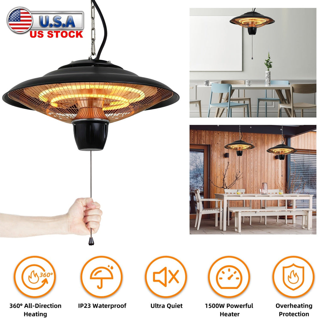 1500W Outdoor Hanging Patio Heater