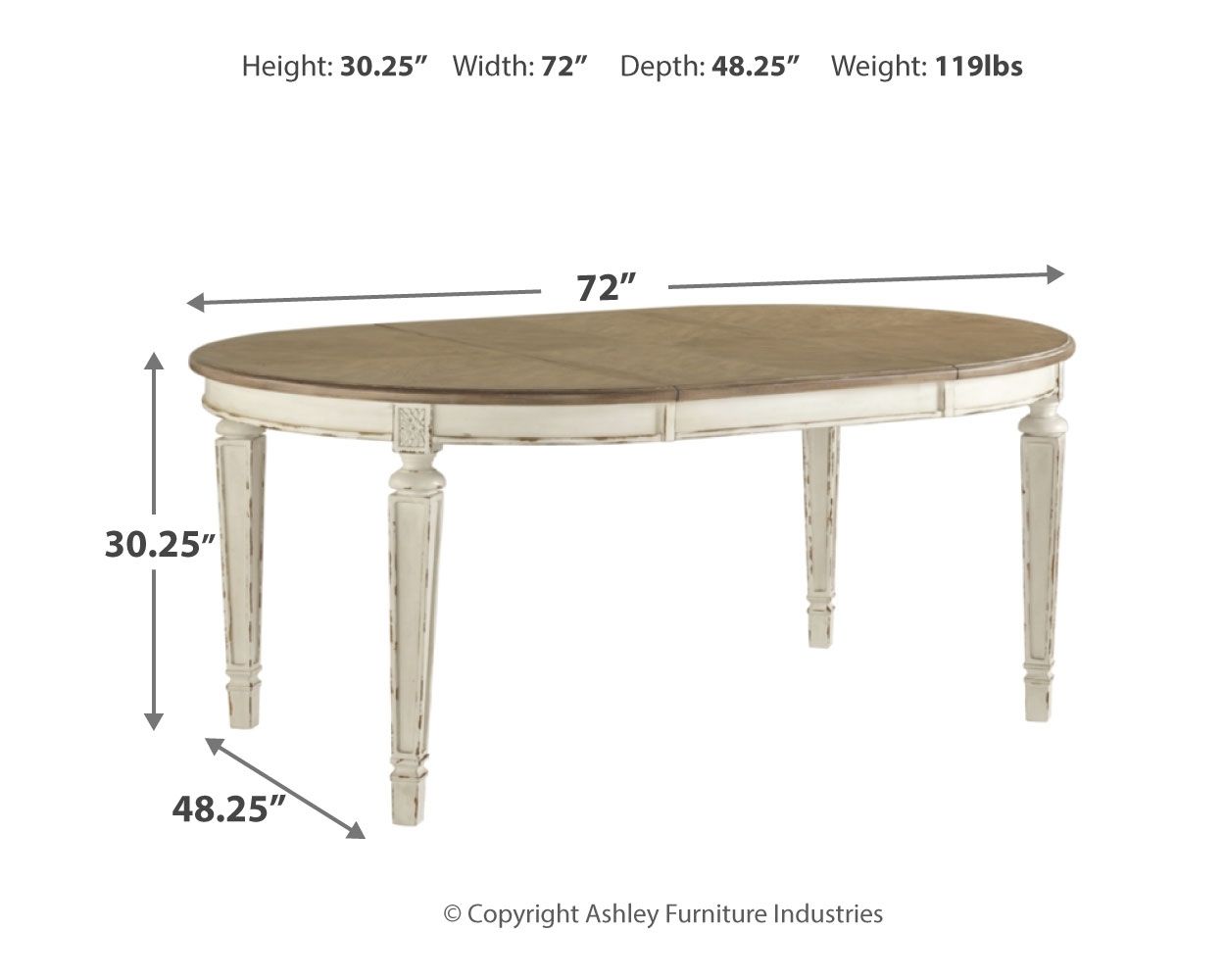 Oval  Dinning Table