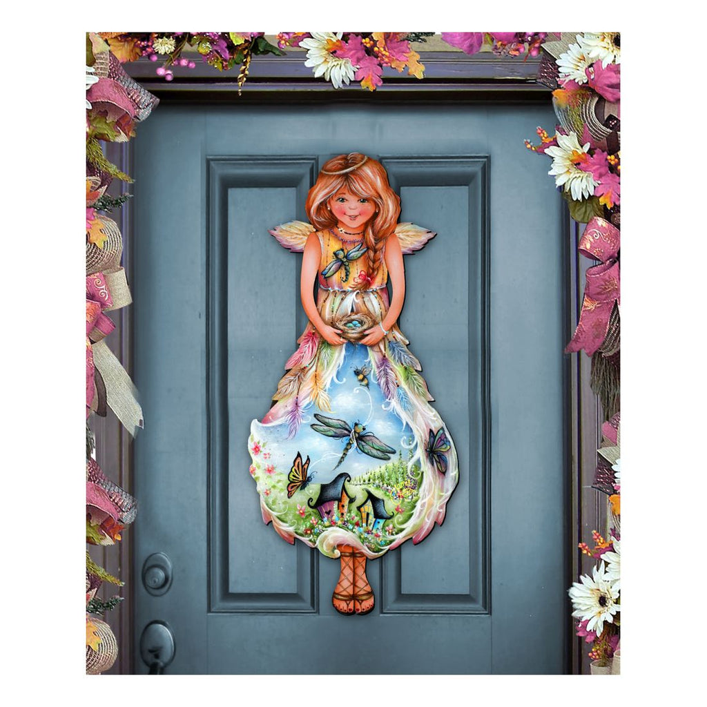Blessing Angel Wildlife Door Decor