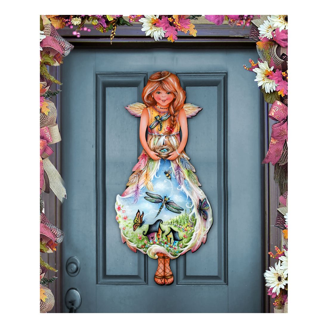 Blessing Angel Wildlife Door Decor