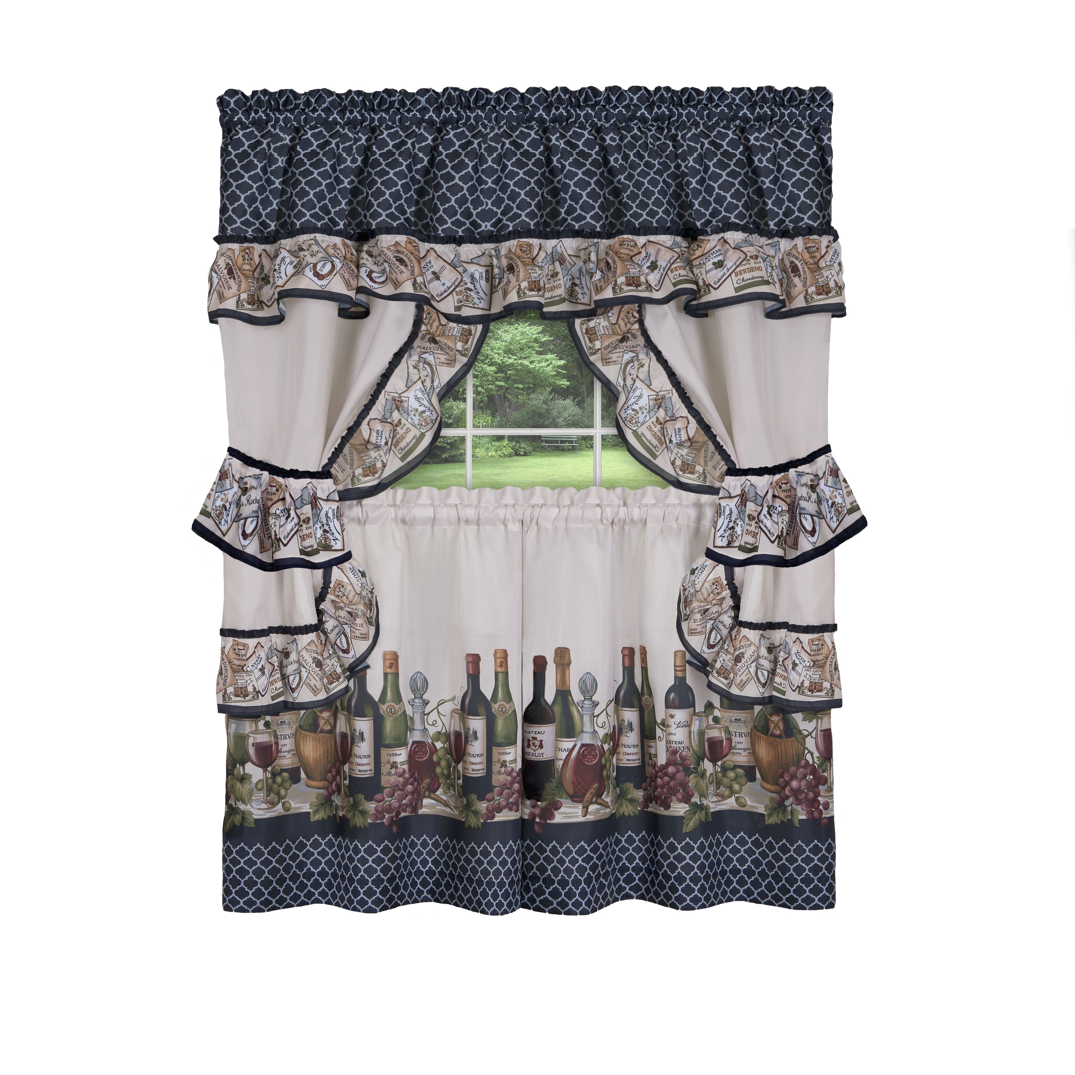 Cottage Window Curtain Set - Chateau