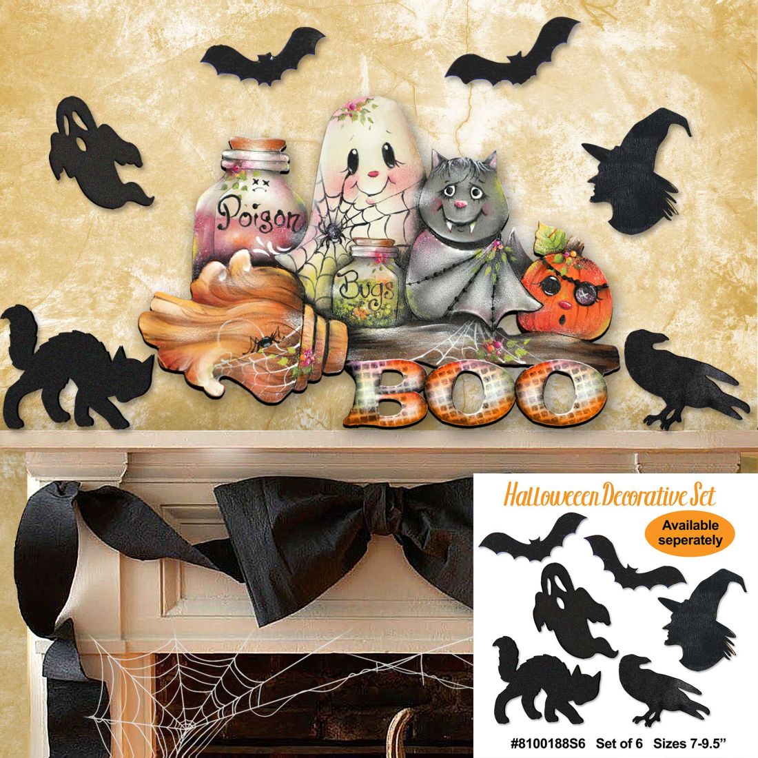 Brunhilda's Broom! Halloween Door Decor