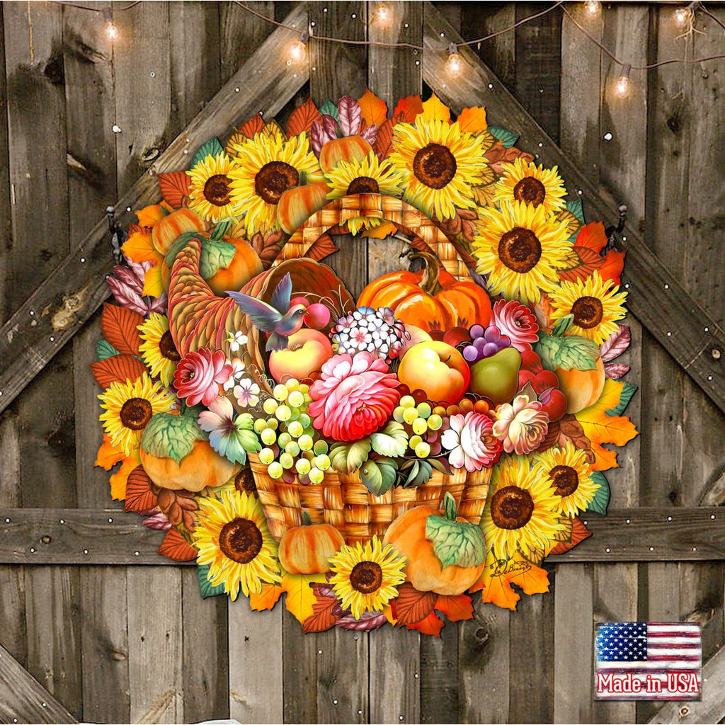 Thanksgiving Holiday Door Wreath