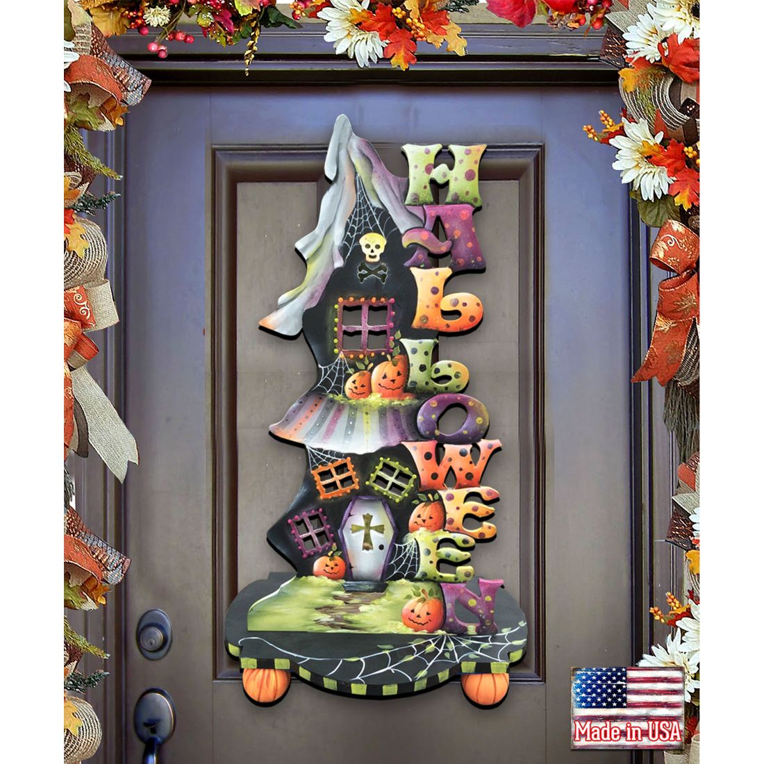 Candle Holder Halloween Door Decor