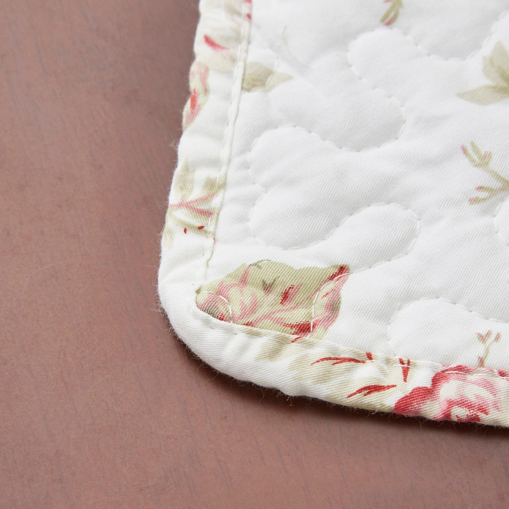 Dainty Cottage Roses Quilted Cotton Placemats