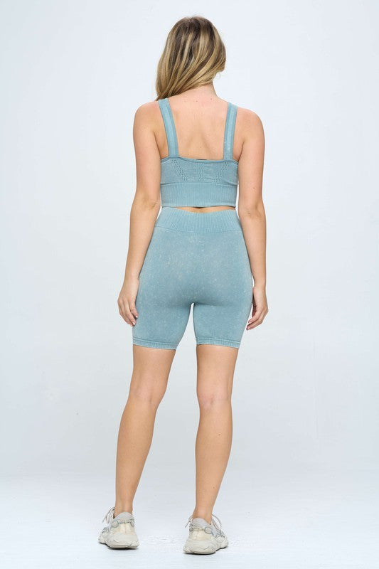 Mineral Wash Seamless Activewear Set