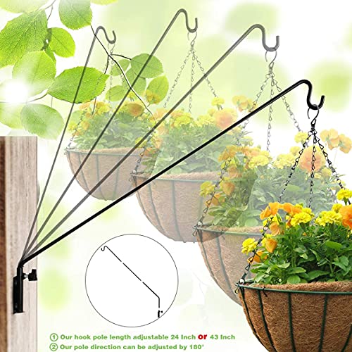 Outdoor Yard Fence Hook For Baskets Or Bird Feeder