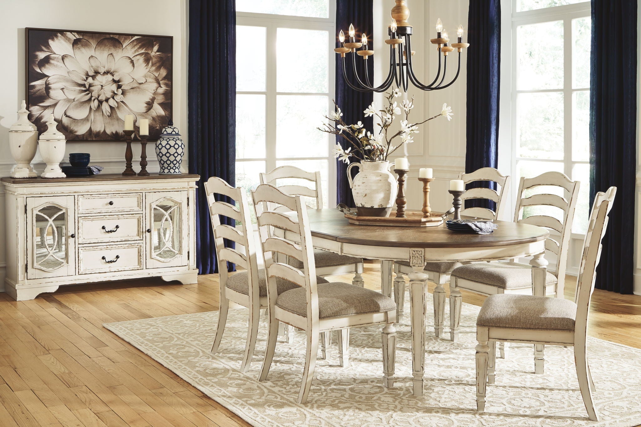 Oval Dining Table Set