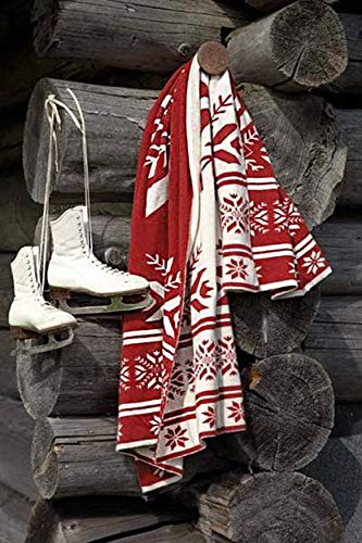 Christmas Design Knitted Throw Blanket