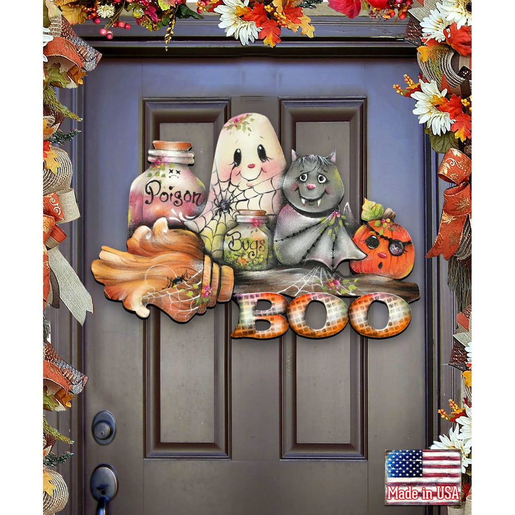 Brunhilda's Broom! Halloween Door Decor