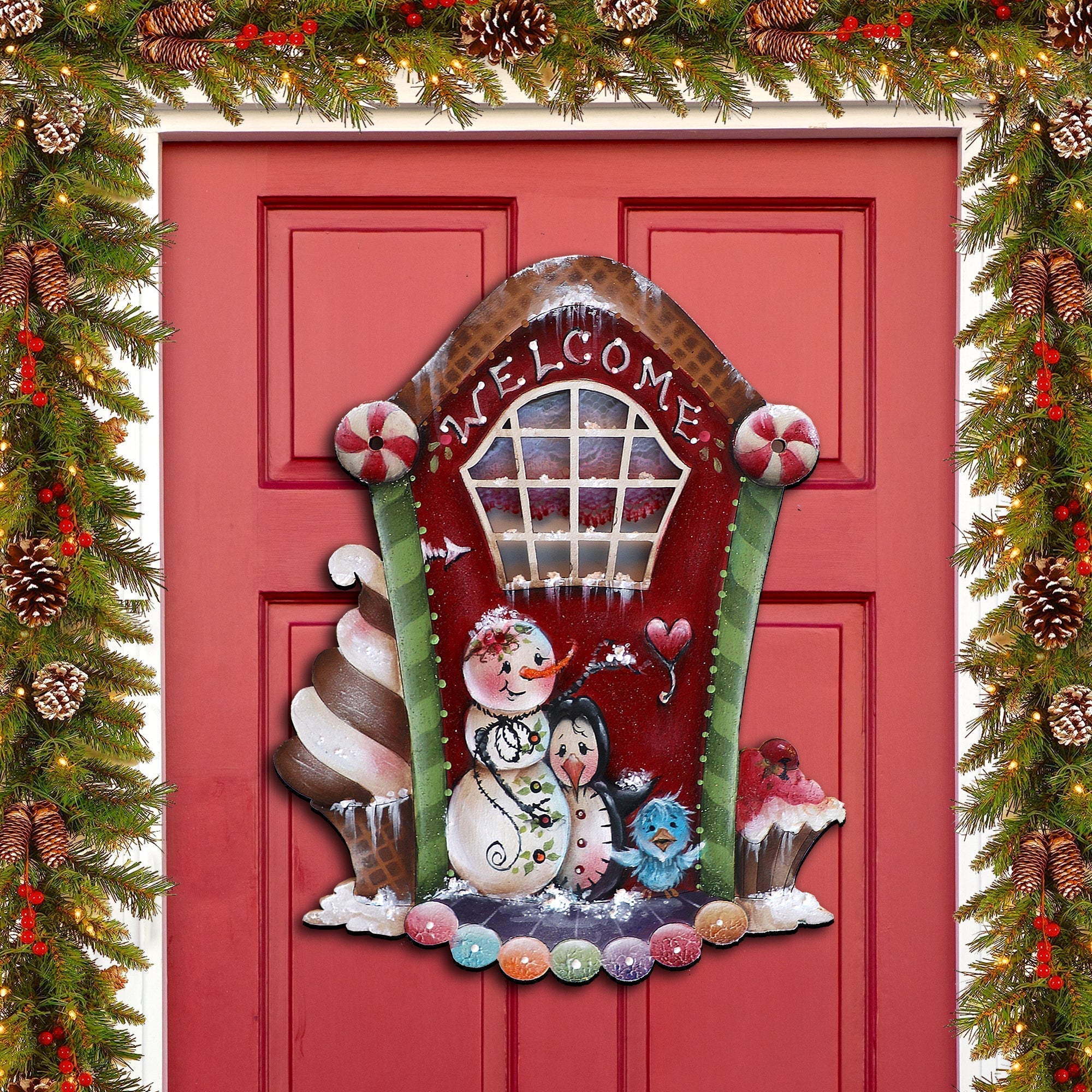 A Season of Sweet Christmas Holiday Door Decor