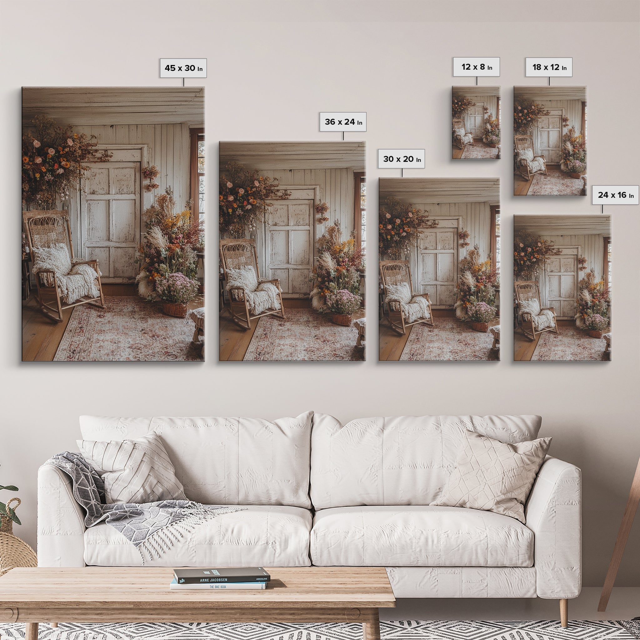 Rustic Floral Wall Art