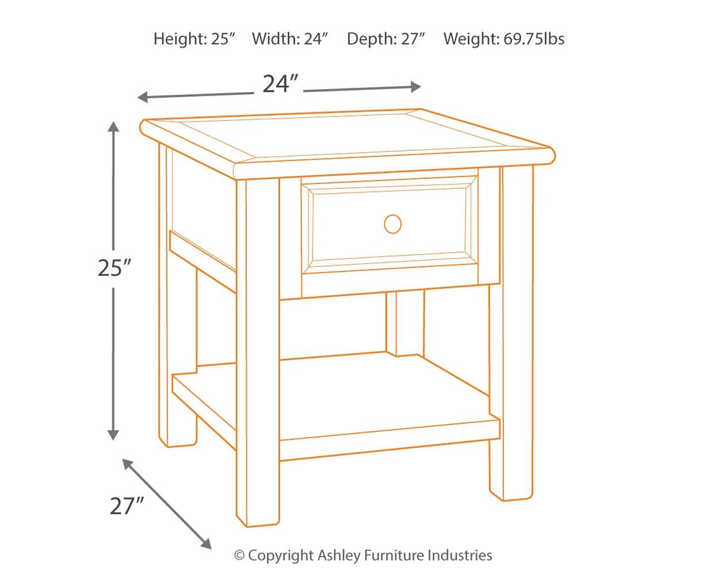 Rectangular End Table