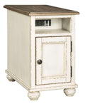 Chair Side End Table With AC / USB