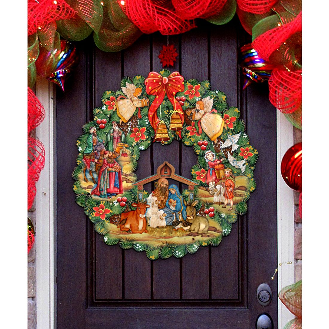 Nativity Holiday Door Wreath