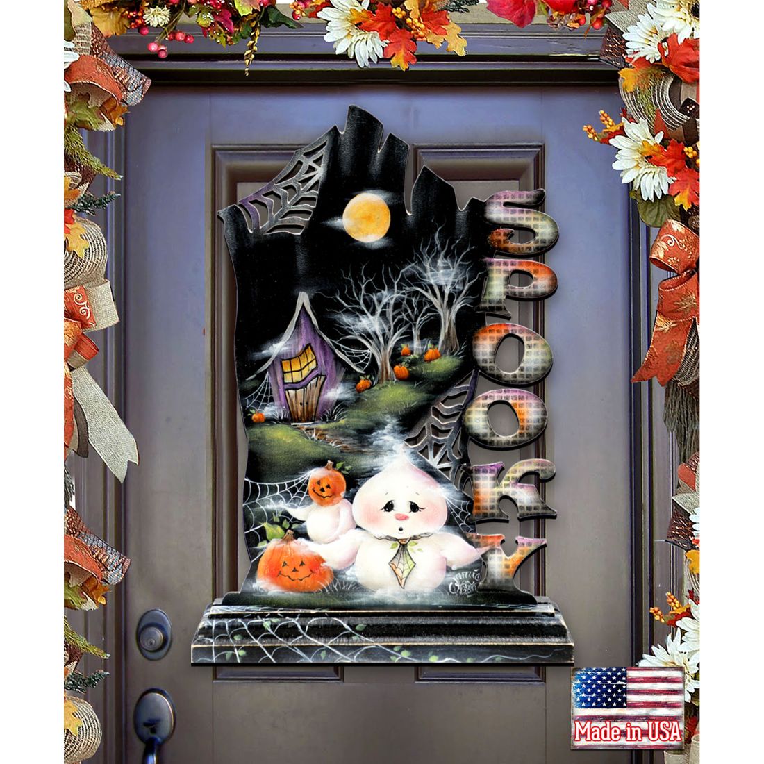 Not Too Spooky Halloween Door Decor