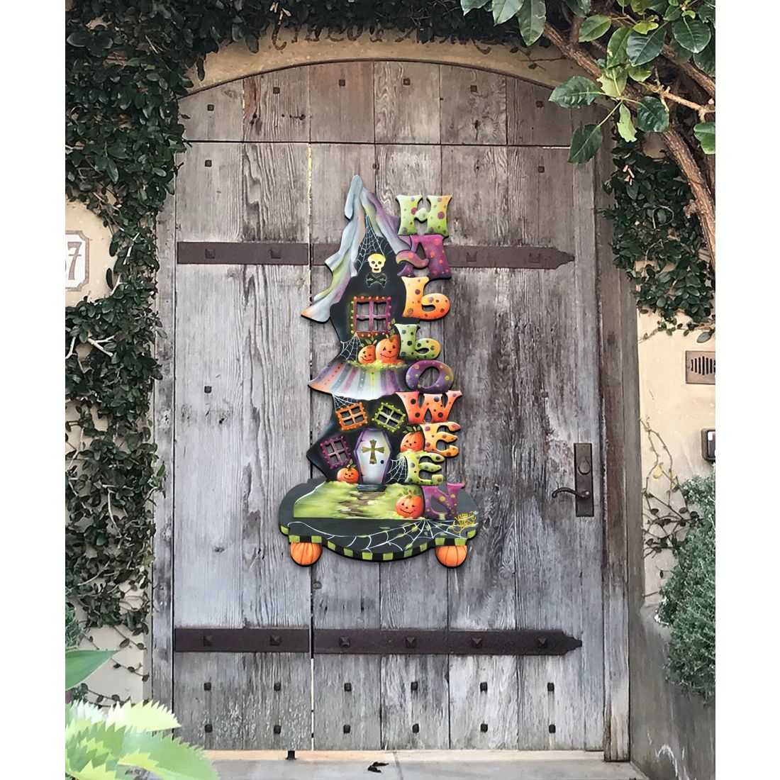 Candle Holder Halloween Door Decor