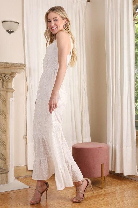 Elegant Embroidered Maxi Dress