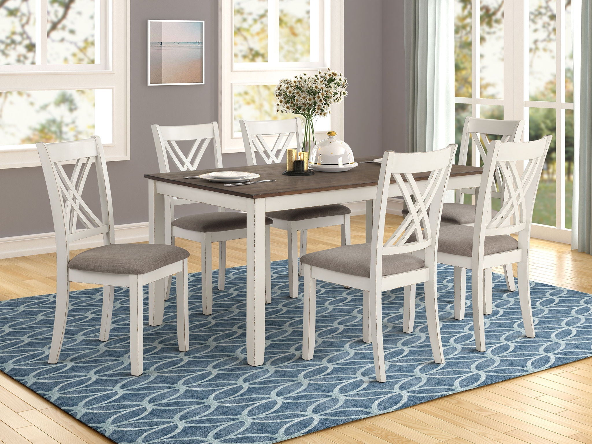 Fortress 7-piece Rectangular Dining Set