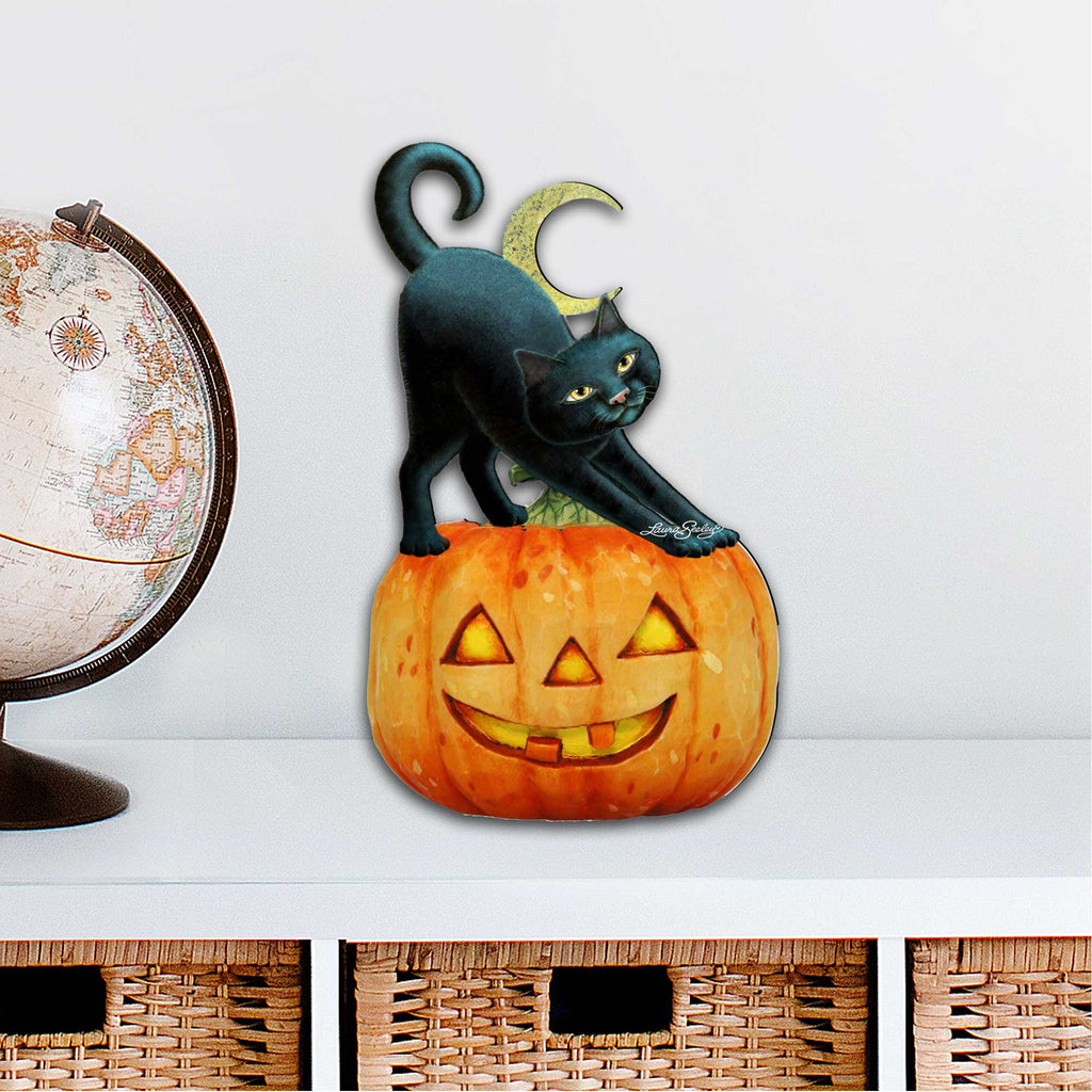 Spooky Halloween Cat Door Decor