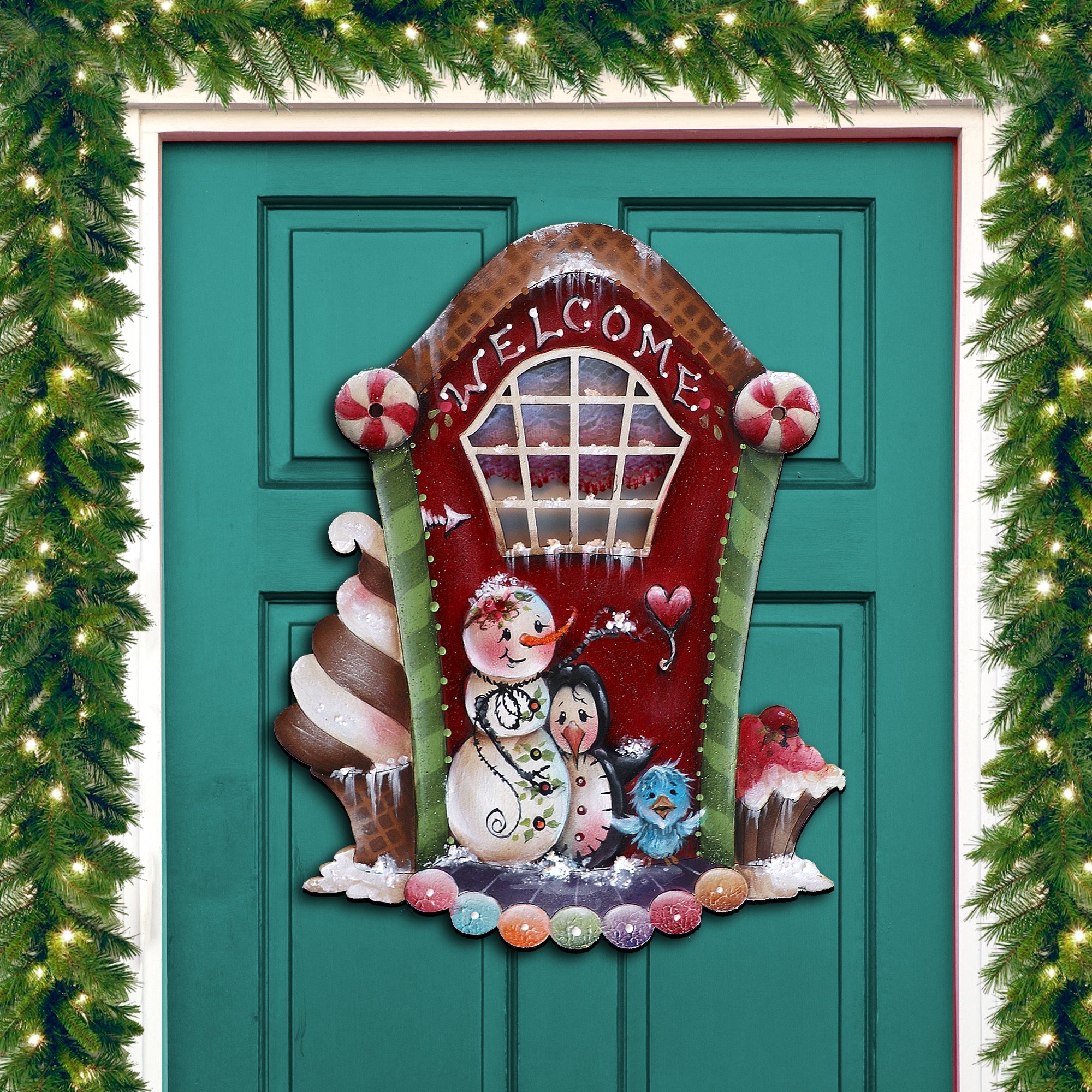 A Season of Sweet Christmas Holiday Door Decor